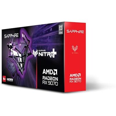 Sapphire NITRO+ AMD RADEON™ RX 9070 Gaming OC 16 GB Dual HDMI/Dual DP Sapphire NITRO+ AMD RADEON™ RX 9070 Gaming OC 16 GB Dual HDMI/Dual DP