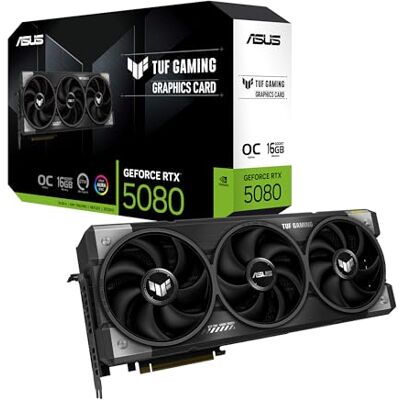 Asus TUF Gaming GeForce RTX 5080 OC Edition grafische kaart GDDR7 Gaming 16 GB (Nvidia GeForce RTX5080, 3,6 slot, PCIe 5.0, 2x HDMI 2.1b, 3x DisplayPort 2.1a) Asus TUF Gaming GeForce RTX 5080 OC Edition grafische kaart GDDR7 Gaming 16 GB (Nvidia GeForce RTX5080, 3,6 slot, PCIe 5.0, 2x HDMI 2.1b, 3x DisplayPort 2.1a)