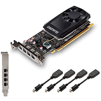 Nvidia Quadro P1000 Professionele grafische kaart PCIe Express 4 GB GDDR5 4X Mini DisplayPort Low & High Profile Zwart Inclusief 8 weergavekabels Nieuwe Normale OEM-kaart in doos Nvidia Quadro P1000 Professionele grafische kaart PCIe Express 4 GB GDDR5 4X Mini DisplayPort Low & High Profile Zwart Inclusief 8 weergavekabels Nieuwe Normale OEM-kaart in doos