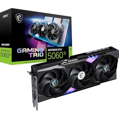 MSI GeForce RTX 5060 Ti 8G Gaming Trio OC grafische kaart VD9177 MSI GeForce RTX 5060 Ti 8G Gaming Trio OC grafische kaart VD9177