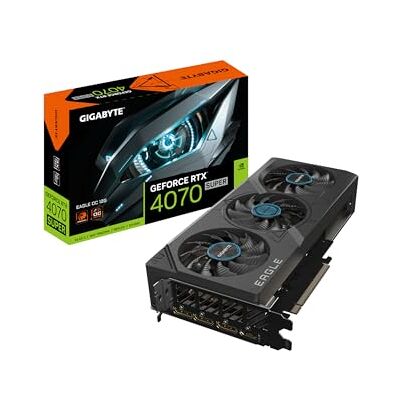 Gigabyte GeForce RTX 4070 Super Eagle OC 12G grafische kaart met 3 WINDFORCE-ventilatoren 12 GB 192 bit GDDR6X, GV-N407SEAGLE OC-12GD Gigabyte GeForce RTX 4070 Super Eagle OC 12G grafische kaart met 3 WINDFORCE-ventilatoren 12 GB 192 bit GDDR6X, GV-N407SEAGLE OC-12GD