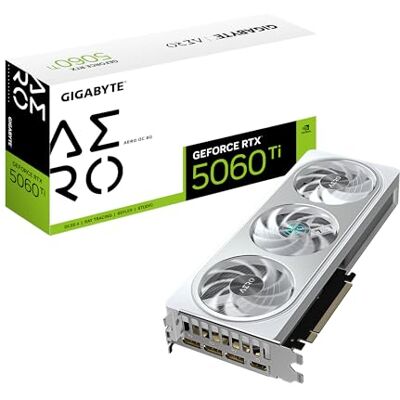 Gigabyte GeForce RTX 5060 Ti AERO OC grafische kaart 8G GDDR7 128bit PCI-E 5.0 2647MHz Core Clock 3x DisplayPort, 1x HDMI, GV-N506TAERO OC-8GD Gigabyte GeForce RTX 5060 Ti AERO OC grafische kaart 8G GDDR7 128bit PCI-E 5.0 2647MHz Core Clock 3x DisplayPort, 1x HDMI, GV-N506TAERO OC-8GD
