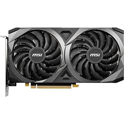 MSI Gaming GeForce RTX 3060 grafische kaart 12 GB 15 Gbps GDRR6 192 bit HDMI/DP PCIe 4 Torx Twin Fan Ampere OC (RTX 3060 Ventus 2X 12G OC) MSI Gaming GeForce RTX 3060 grafische kaart 12 GB 15 Gbps GDRR6 192 bit HDMI/DP PCIe 4 Torx Twin Fan Ampere OC (RTX 3060 Ventus 2X 12G OC)
