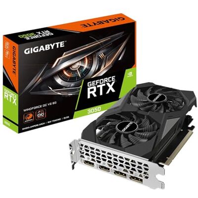 Gigabyte GeForce RTX 3050 WINDFORCE OC V2 6GB GDDR6 Gigabyte GeForce RTX 3050 WINDFORCE OC V2 6GB GDDR6