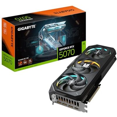 Gigabyte GeForce RTX 5070 GAMING OC 12G grafische kaart 12 GB GDDR7, 192 bits, PCI-E 5.0, 2625 MHz, 3x DP 2.1a, 1x HDMI 2.1b, NVIDIA DLSS 4, GV-N5070GAMING OC-12GD Gigabyte GeForce RTX 5070 GAMING OC 12G grafische kaart 12 GB GDDR7, 192 bits, PCI-E 5.0, 2625 MHz, 3x DP 2.1a, 1x HDMI 2.1b, NVIDIA DLSS 4, GV-N5070GAMING OC-12GD