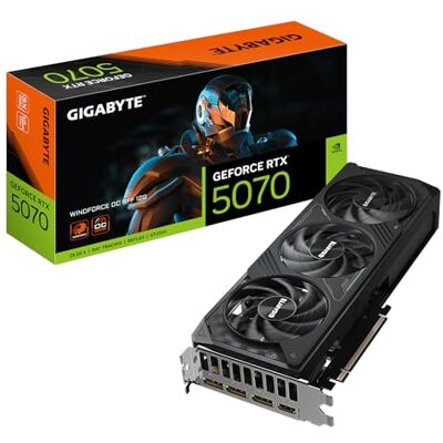 Gigabyte GeForce RTX 5070 WINDFORCE OC SFF 12G grafische kaart 12 GB GDDR7, 192 bits, PCI-E 5.0, Core Clock 2542 MHz, 3x DP 2.1a, 1x HDMI 2.1b, NVIDIA DLSS 4, GV-N5070WF3OC-12GD Gigabyte GeForce RTX 5070 WINDFORCE OC SFF 12G grafische kaart 12 GB GDDR7, 192 bits, PCI-E 5.0, Core Clock 2542 MHz, 3x DP 2.1a, 1x HDMI 2.1b, NVIDIA DLSS 4, GV-N5070WF3OC-12GD