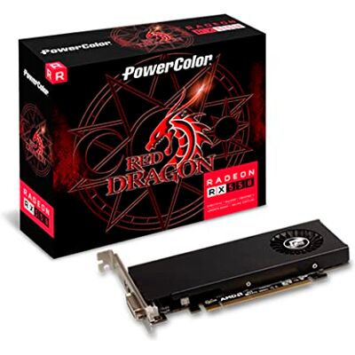 PowerColor RX 550 4GB Red Dragon LP DVI HDMI AXRX5504GBD5-HLE, zwart PowerColor RX 550 4GB Red Dragon LP DVI HDMI AXRX5504GBD5-HLE, zwart