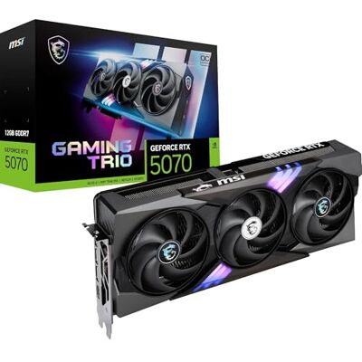 MSI NVIDIA GeForce RTX 5070 12G Gaming Trio OC grafische kaart Gaming GDDR7 192-bit, Boost-frequentie tot 2625 MHz, PCIe Gen 5, DLSS 4, DP 2.1 x 3, HDMI 2.1 x 1 MSI NVIDIA GeForce RTX 5070 12G Gaming Trio OC grafische kaart Gaming GDDR7 192-bit, Boost-frequentie tot 2625 MHz, PCIe Gen 5, DLSS 4, DP 2.1 x 3, HDMI 2.1 x 1