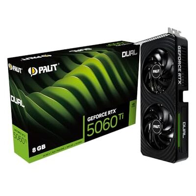 Palit GeForce RTX 5060 Ti Dual (8 GB GDDR7/PCI Express 5.0/2572 MHz/28000 MHz) Palit GeForce RTX 5060 Ti Dual (8 GB GDDR7/PCI Express 5.0/2572 MHz/28000 MHz)