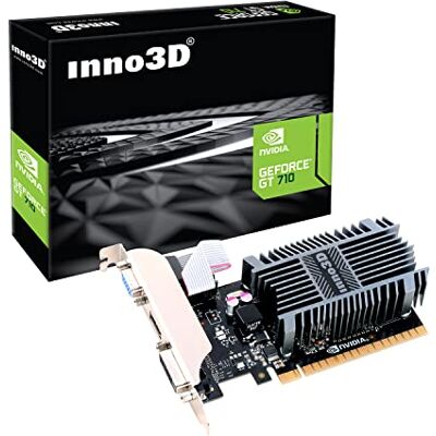 Inno3D Nvidia GeForce GT 710 2GB DDR3 LP Low Profile grafische kaart HDMI DVI VGA enkele sleuf Inno3D Nvidia GeForce GT 710 2GB DDR3 LP Low Profile grafische kaart HDMI DVI VGA enkele sleuf
