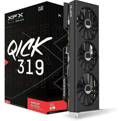 Pine XFX SPEEDSTER QICK319 RADEON RX 7700 XT BLACK Gaming grafische kaart met GDDR6 HDMI 3xDP 12 GB, AMD RDNA 3 (RX-77TQICKB9) Pine XFX SPEEDSTER QICK319 RADEON RX 7700 XT BLACK Gaming grafische kaart met GDDR6 HDMI 3xDP 12 GB, AMD RDNA 3 (RX-77TQICKB9)