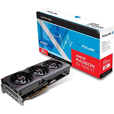 Sapphire 11323-02-20G Pulse AMD Radeon RX 7900 XT Gaming grafische kaart met 20 GB GDDR6, AMD RDNA 3 Sapphire 11323-02-20G Pulse AMD Radeon RX 7900 XT Gaming grafische kaart met 20 GB GDDR6, AMD RDNA 3