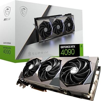 MSI GeForce grafische kaart RTX 4090 SUPRIM X 24 GB MSI GeForce grafische kaart RTX 4090 SUPRIM X 24 GB