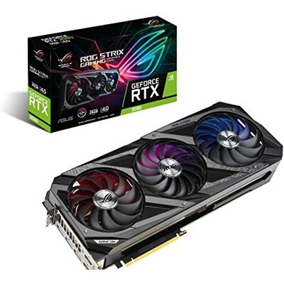 Asus ROG STRIX NVIDIA GeForce RTX 3090 Gaming grafische kaart PCIe 4.0, 24 GB GDDR6X, HDMI 2.1, DisplayPort 1.4a, Axial-Tech Fan 2.9 slot Asus ROG STRIX NVIDIA GeForce RTX 3090 Gaming grafische kaart PCIe 4.0, 24 GB GDDR6X, HDMI 2.1, DisplayPort 1.4a, Axial-Tech Fan 2.9 slot