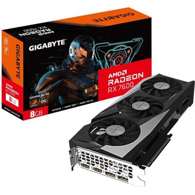 Gigabyte Radeon RX 7600 Gaming OC 8GB GDDR6 Gigabyte Radeon RX 7600 Gaming OC 8GB GDDR6