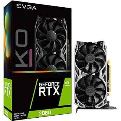 EVGA GeForce RTX 2060 KO ULTRA GAMING, 06G-P4-2068-KR, 6GB GDDR6, dubbele ventilator, metalen achterplaat EVGA GeForce RTX 2060 KO ULTRA GAMING, 06G-P4-2068-KR, 6GB GDDR6, dubbele ventilator, metalen achterplaat