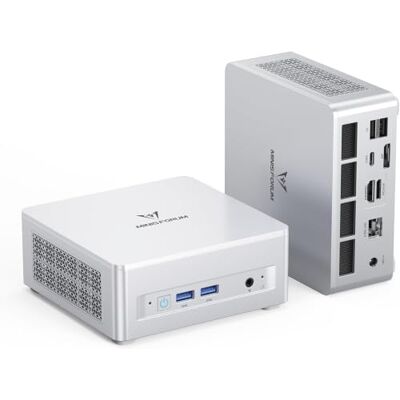 MINISFORUM UM880 Plus Mini PC, AMD Ryzen 7 8845HS, 8C/16T tot 5,1 GHz, Radeon 780M, OCuLink, Triple Display, 8K @60Hz, WiFi 6E, 5x USB, Barebone zonder RAM/SSD MINISFORUM UM880 Plus Mini PC, AMD Ryzen 7 8845HS, 8C/16T tot 5,1 GHz, Radeon 780M, OCuLink, Triple Display, 8K @60Hz, WiFi 6E, 5x USB, Barebone zonder RAM/SSD