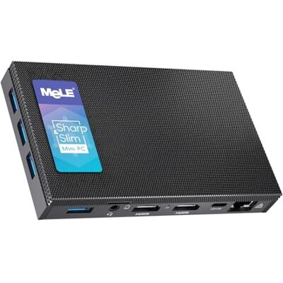 MeLE Fanless Mini PC Windows 11 Pro Celeron HDMI Dual 4K Display Portable Desktop Computer (3Q-N5105/8GB + 128GB) MeLE Fanless Mini PC Windows 11 Pro Celeron HDMI Dual 4K Display Portable Desktop Computer (3Q-N5105/8GB + 128GB)