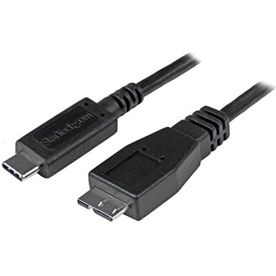 StarTech USB-C naar Micro-B datakabel 50 cm, USB 10 Gbps, overdracht USB 3.2 Gen 2, omkeerbare aansluiting, compatibel met Thunderbolt 3, 2 jaar garantie StarTech USB-C naar Micro-B datakabel 50 cm, USB 10 Gbps, overdracht USB 3.2 Gen 2, omkeerbare aansluiting, compatibel met Thunderbolt 3, 2 jaar garantie