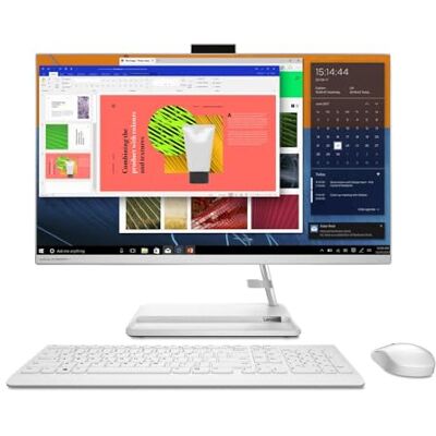 Lenovo IdeaCentre AIO 3 Desktopcomputer, 27 inch FullHD-display (AMD Ryzen 5 7530U, 16 GB RAM, 512 GB SSD, AMD Radeon Graphics, Windows 11 Home) Spaans QWERTY-toetsenbord, wit, 27 inch Lenovo IdeaCentre AIO 3 Desktopcomputer, 27 inch FullHD-display (AMD Ryzen 5 7530U, 16 GB RAM, 512 GB SSD, AMD Radeon Graphics, Windows 11 Home) Spaans QWERTY-toetsenbord, wit, 27 inch