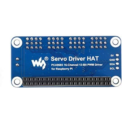 Waveshare 16-Channel PWM Output Servo Driver Hoed voor Raspberry Pi 12-bit I2C Interface met VIN terminal Waveshare 16-Channel PWM Output Servo Driver Hoed voor Raspberry Pi 12-bit I2C Interface met VIN terminal