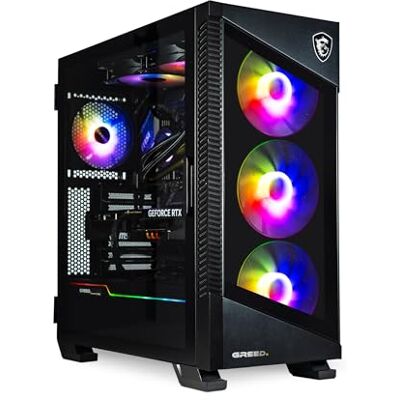 Greed ® MK5 Pro Gaming PC Intel Core i9 12900KF + Nvidia Geforce RTX 5080 16 GB, snelle RGB-computer + een 4K ray tracing-toren, 5,2 GHz, 32 GB DDR5 RAM, 2 TB SSD + Win 11 Pro Greed ® MK5 Pro Gaming PC Intel Core i9 12900KF + Nvidia Geforce RTX 5080 16 GB, snelle RGB-computer + een 4K ray tracing-toren, 5,2 GHz, 32 GB DDR5 RAM, 2 TB SSD + Win 11 Pro
