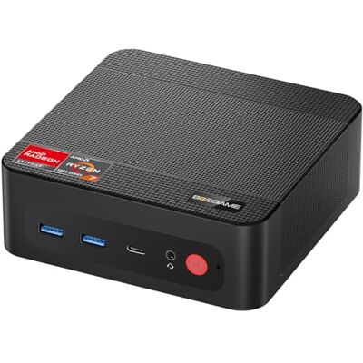 BOSGAME P4 Plus Dual 2.5G LAN Mini PC Gamer PC AMD Ryzen 7 5825U processor (tot 4,5 GHz), Windows 11 Pro Mini Computer, 16 GB DDR4 RAM, SSD PCIe 3.0 512 GB, Mini Desktop Gaming BOSGAME P4 Plus Dual 2.5G LAN Mini PC Gamer PC AMD Ryzen 7 5825U processor (tot 4,5 GHz), Windows 11 Pro Mini Computer, 16 GB DDR4 RAM, SSD PCIe 3.0 512 GB, Mini Desktop Gaming