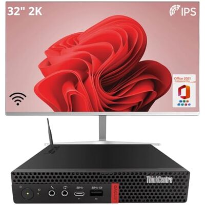 Lenovo ThinkCentre Tiny Desktop PC Complete Mini-computer Core i5, 16 GB RAM, 512 GB SSD WiFi, Bluetooth, Windows 11 Pro Office 2021 (gereviseerd) (pc 32) Lenovo ThinkCentre Tiny Desktop PC Complete Mini-computer Core i5, 16 GB RAM, 512 GB SSD WiFi, Bluetooth, Windows 11 Pro Office 2021 (gereviseerd) (pc 32)