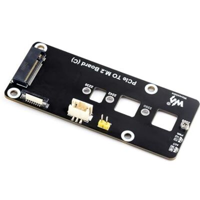 Waveshare PCIe naar M.2 (C) adapterkaart compatibel met Raspberry Pi 5, ondersteunt NVMe 2230/2242/2260/2280 M.2-formaat, PI5-booting vanaf een SSD Waveshare PCIe naar M.2 (C) adapterkaart compatibel met Raspberry Pi 5, ondersteunt NVMe 2230/2242/2260/2280 M.2-formaat, PI5-booting vanaf een SSD