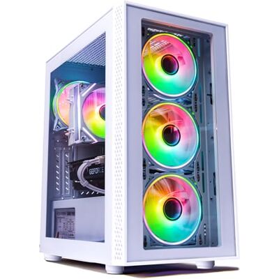 NOVATECH Phantom Gepreconstrueerde Gaming Desktop RTX 3050 i7 Xeon 3,5 GHz 16 GB RAM 512 GB SSD M.2 WiFi/BT, Win 11 Pro Tower gaming-pc, vooraf gebouwde gaming-pc (wit) NOVATECH Phantom Gepreconstrueerde Gaming Desktop RTX 3050 i7 Xeon 3,5 GHz 16 GB RAM 512 GB SSD M.2 WiFi/BT, Win 11 Pro Tower gaming-pc, vooraf gebouwde gaming-pc (wit)