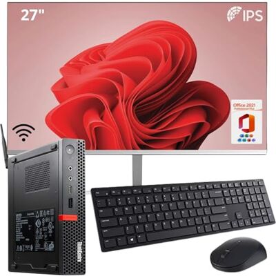 Lenovo ThinkCentre Tiny Desktop PC Complete Mini-computer Core i5, 16 GB RAM, 512 GB SSD WiFi, Bluetooth, Windows 11 Pro Office 2021 (Pc+27+knop) Lenovo ThinkCentre Tiny Desktop PC Complete Mini-computer Core i5, 16 GB RAM, 512 GB SSD WiFi, Bluetooth, Windows 11 Pro Office 2021 (Pc+27+knop)