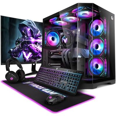 Vibox IX-555 Complete gaming-pc • 27 inch display • AMD Ryzen 7 9800X3D 8-core • Nvidia RTX 5070 12 GB • 32 GB RAM • 1 TB SSD • Windows 11 • WiFi 6 + Bluetooth 5.4 • zwart Vibox IX-555 Complete gaming-pc • 27 inch display • AMD Ryzen 7 9800X3D 8-core • Nvidia RTX 5070 12 GB • 32 GB RAM • 1 TB SSD • Windows 11 • WiFi 6 + Bluetooth 5.4 • zwart