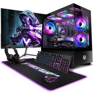 Vibox II-370 PC Gamer Bundle • Intel Core i5 10400F 6 Core • Nvidia RTX 5050 8GB • 16GB RAM • 500GB SSD • Windows 11 • 23" Monitor • WiFi 6 + Bluetooth 5.4 Vibox II-370 PC Gamer Bundle • Intel Core i5 10400F 6 Core • Nvidia RTX 5050 8GB • 16GB RAM • 500GB SSD • Windows 11 • 23" Monitor • WiFi 6 + Bluetooth 5.4