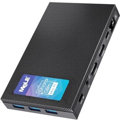 MeLE Mini-pc, Windows 11 Pro, 16 GB DDR4/512 GB SSD Celeron N5105 Mini Desktop, 2 HDMI 4K @ 60 Hz, Dual WiFi 6 BT 5.2, Micro PC, USB C PD-poort Tower PC voor onderwijs, zaken, thuiskantoor MeLE Mini-pc, Windows 11 Pro, 16 GB DDR4/512 GB SSD Celeron N5105 Mini Desktop, 2 HDMI 4K @ 60 Hz, Dual WiFi 6 BT 5.2, Micro PC, USB C PD-poort Tower PC voor onderwijs, zaken, thuiskantoor