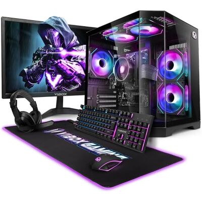 Vibox I-517 Complete gamer-pc • 22 inch display • AMD Ryzen 3 3200G 4 kernen • Radeon Vega 8 • 16 GB RAM • 500 GB SSD • Windows 11 • WiFi 6 + Bluetooth 5.4 Vibox I-517 Complete gamer-pc • 22 inch display • AMD Ryzen 3 3200G 4 kernen • Radeon Vega 8 • 16 GB RAM • 500 GB SSD • Windows 11 • WiFi 6 + Bluetooth 5.4