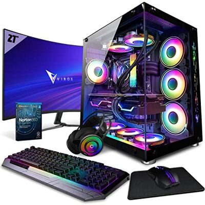 Vibox SG-VII-98 Complete gamer-pc • 27 inch display • Intel Core i7 12700KF 12-core • Nvidia RTX 5070 Ti 16 GB • 32 GB RAM • 1 TB NVMe SSD • Windows 11 • WiFi 6 + Bluetooth 5.4 Vibox SG-VII-98 Complete gamer-pc • 27 inch display • Intel Core i7 12700KF 12-core • Nvidia RTX 5070 Ti 16 GB • 32 GB RAM • 1 TB NVMe SSD • Windows 11 • WiFi 6 + Bluetooth 5.4