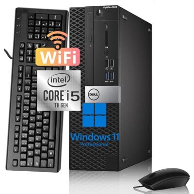 Dell Optiplex 5050 SFF Desktop-pc, Intel Core i5-7500, 8 GB RAM, 256 GB SSD, wifi, Bluetooth, Amerikaans QWERTY-toetsenbord, Windows 11 Pro (gereviseerd) Dell Optiplex 5050 SFF Desktop-pc, Intel Core i5-7500, 8 GB RAM, 256 GB SSD, wifi, Bluetooth, Amerikaans QWERTY-toetsenbord, Windows 11 Pro (gereviseerd)