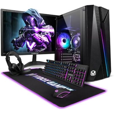 Vibox I-28 Complete gamer-pc • 22 inch display • AMD Ryzen 3 3200G 4-core • Radeon Vega 8 • 16 GB RAM • 500 GB SSD • Windows 11 • WiFi 6 + Bluetooth 5.4 Vibox I-28 Complete gamer-pc • 22 inch display • AMD Ryzen 3 3200G 4-core • Radeon Vega 8 • 16 GB RAM • 500 GB SSD • Windows 11 • WiFi 6 + Bluetooth 5.4