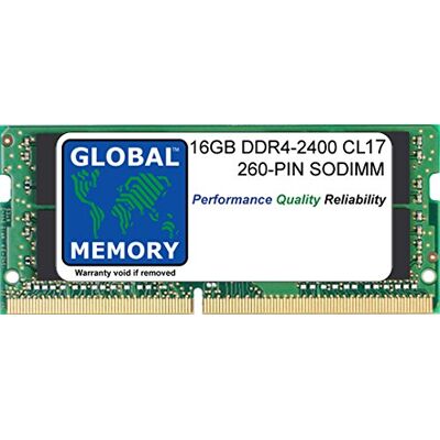 GLOBAL MEMORY 16 GB DDR4 2400 MHz PC-19200 260-PIN SODIMM RAM voor Intel 27 inch Retina 5K iMac (2017) GLOBAL MEMORY 16 GB DDR4 2400 MHz PC-19200 260-PIN SODIMM RAM voor Intel 27 inch Retina 5K iMac (2017)