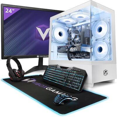 Vibox II-159 PC Gamer Complet • 23" Écran • Intel Core i5 10400F 6 cœurs • AMD Radeon RX 9070 16 Go • 16 Go RAM • 1 To SSD • Windows 11 • WiFi 6 + Bluetooth 5.4 Vibox II-159 PC Gamer Complet • 23" Écran • Intel Core i5 10400F 6 cœurs • AMD Radeon RX 9070 16 Go • 16 Go RAM • 1 To SSD • Windows 11 • WiFi 6 + Bluetooth 5.4