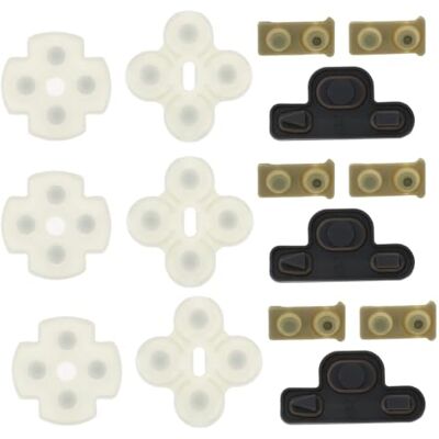 SG Store Set van 3 rubberen geleidende knoppen compatibel met Sony PS3 gameconsole SG Store Set van 3 rubberen geleidende knoppen compatibel met Sony PS3 gameconsole
