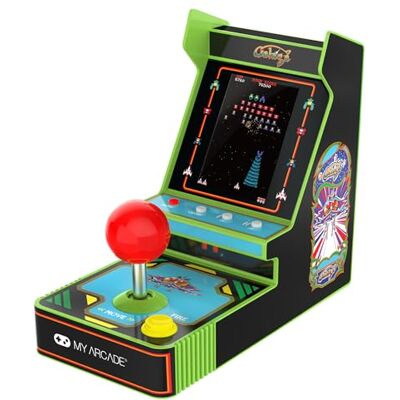 MY ARCADE Galaga Red Joystick Player: officieel gelicentieerde Galaga en Galaxian mini-gameconsole, 3,5 inch kleurenscherm MY ARCADE Galaga Red Joystick Player: officieel gelicentieerde Galaga en Galaxian mini-gameconsole, 3,5 inch kleurenscherm