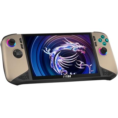 MSI Claw 8 AI+ draagbare gaming-computer, 8 inch FHD+ 120 Hz display, Intel Core Ultra 7 258V processor, 32 GB RAM, 1 TB SSD, Intel Arc grafische kaart, Windows 11 Home, zwart/zandstorm, A2VM-015 MSI Claw 8 AI+ draagbare gaming-computer, 8 inch FHD+ 120 Hz display, Intel Core Ultra 7 258V processor, 32 GB RAM, 1 TB SSD, Intel Arc grafische kaart, Windows 11 Home, zwart/zandstorm, A2VM-015