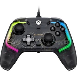 GameSir Kaleid transparante bedrade gamepad voor Xbox Series X S, Xbox One & Windows 10/11, Plug and Play gamepad met joysticks en Hall Effect-triggers, 3,5 mm audio-aansluiting GameSir Kaleid transparante bedrade gamepad voor Xbox Series X S, Xbox One & Windows 10/11, Plug and Play gamepad met joysticks en Hall Effect-triggers, 3,5 mm audio-aansluiting