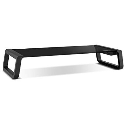 OZONE GAMING GEAR Ozone Riser Pro Laptopmonitorstandaard van gehard glas, 4 x USB 3.0, zwart OZONE GAMING GEAR Ozone Riser Pro Laptopmonitorstandaard van gehard glas, 4 x USB 3.0, zwart