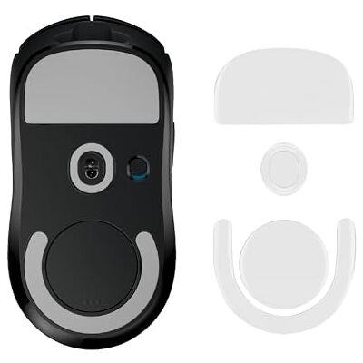 kwmobile Muispad compatibel met Logitech G PRO X Superlight 2 / Superlight 2 SE, zelfklevende vervangende muisvoet van zacht rubber, wit kwmobile Muispad compatibel met Logitech G PRO X Superlight 2 / Superlight 2 SE, zelfklevende vervangende muisvoet van zacht rubber, wit