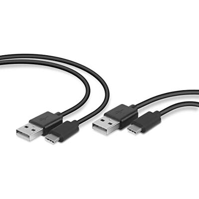 Speedlink STREAM Play & Charge USB-C kabelset twee 3 m oplaadkabels voor PS5-controllers, zwart (PS5) Speedlink STREAM Play & Charge USB-C kabelset twee 3 m oplaadkabels voor PS5-controllers, zwart (PS5)