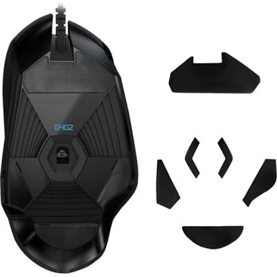 kwmobile Muispad compatibel met Logitech G402 Zelfklevende vervangende muisvoet van zacht rubber zwart kwmobile Muispad compatibel met Logitech G402 Zelfklevende vervangende muisvoet van zacht rubber zwart