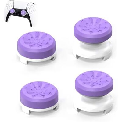 SIXHAOBU 4 stuks siliconen joysticks voor PS4 en PS5-controller, verbetert de precisiecontrole, vermindert vermoeidheid van de duim SIXHAOBU 4 stuks siliconen joysticks voor PS4 en PS5-controller, verbetert de precisiecontrole, vermindert vermoeidheid van de duim
