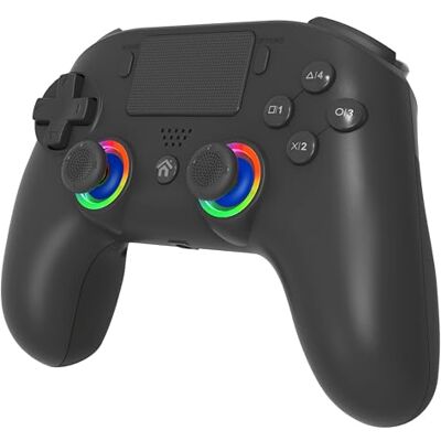 SUBSONIC Draadloze controller voor PS5 met programmeerbare peddels en led, tril- en touch-functie PS5-controller zwart SUBSONIC Draadloze controller voor PS5 met programmeerbare peddels en led, tril- en touch-functie PS5-controller zwart